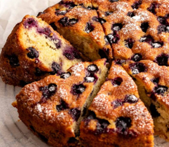 Κεικ βρώμης με blueberries