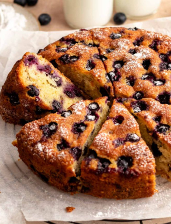 Κεικ βρώμης με blueberries