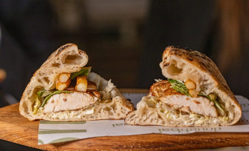 Air Fryer Toast with chicken