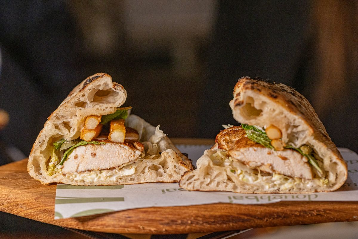 Air Fryer Toast with chicken