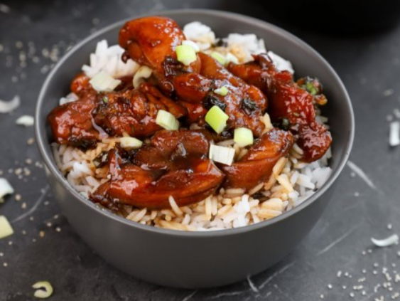 Κοτόπουλο Teriyaki με ρύζι