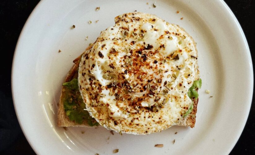 Egg & Avocado salad on Toast