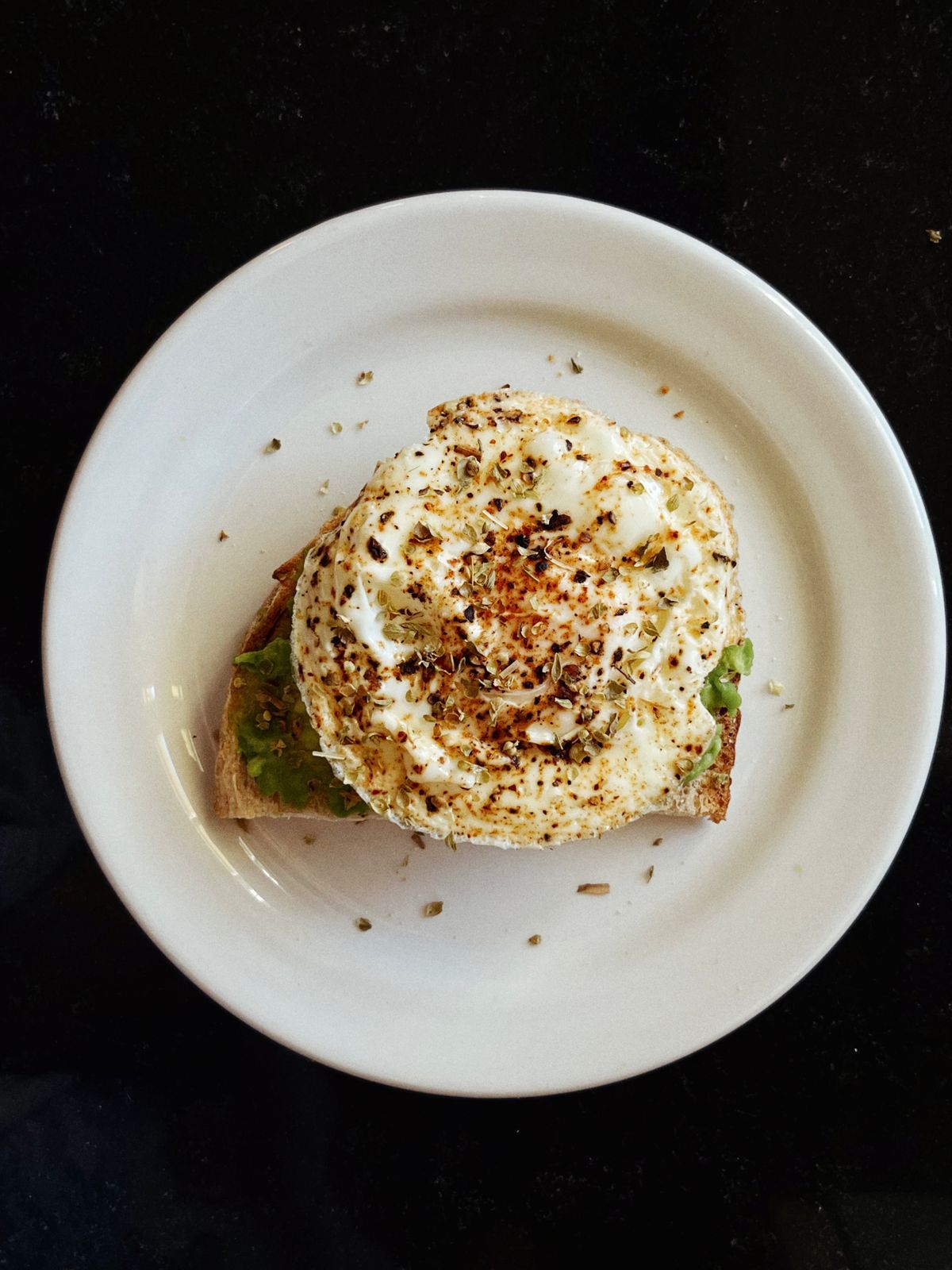 Egg & Avocado salad on Toast