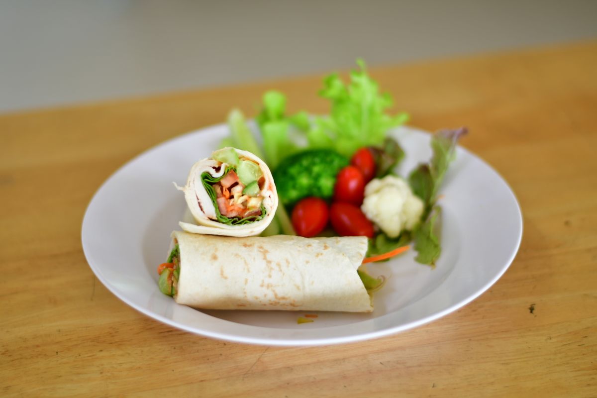 Υγιεινή πίτα wrap με λαχανικά